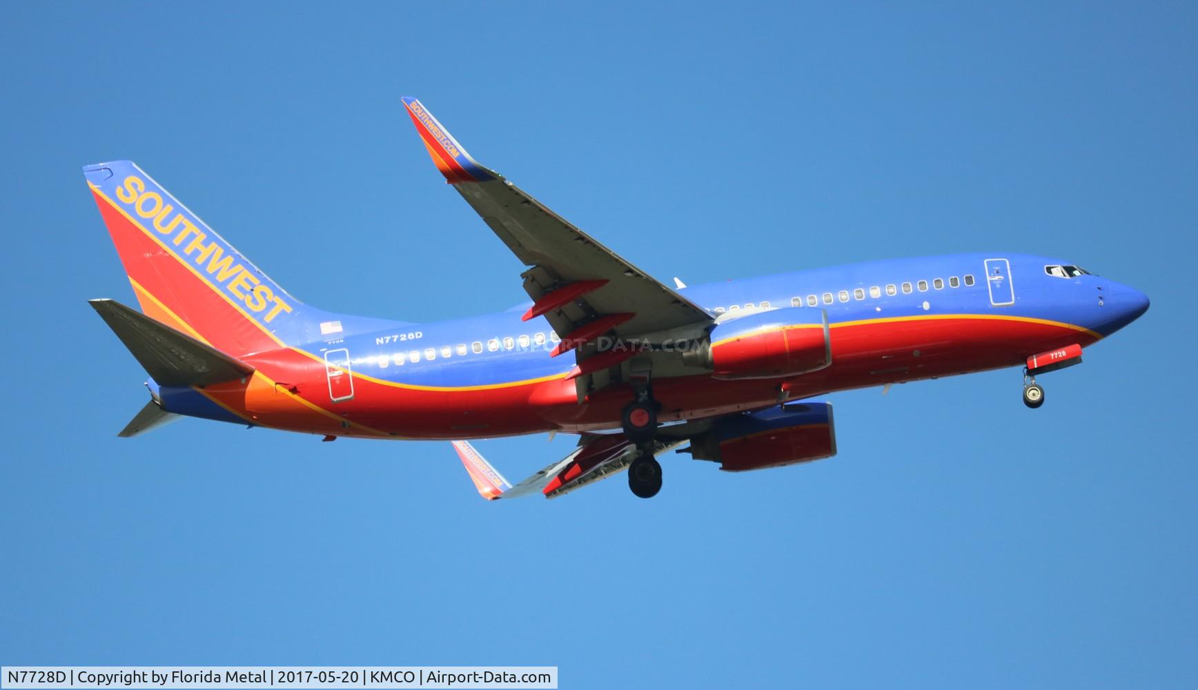 N7728D, 2006 Boeing 737-7BD C/N 33925, MCO spotting 2017