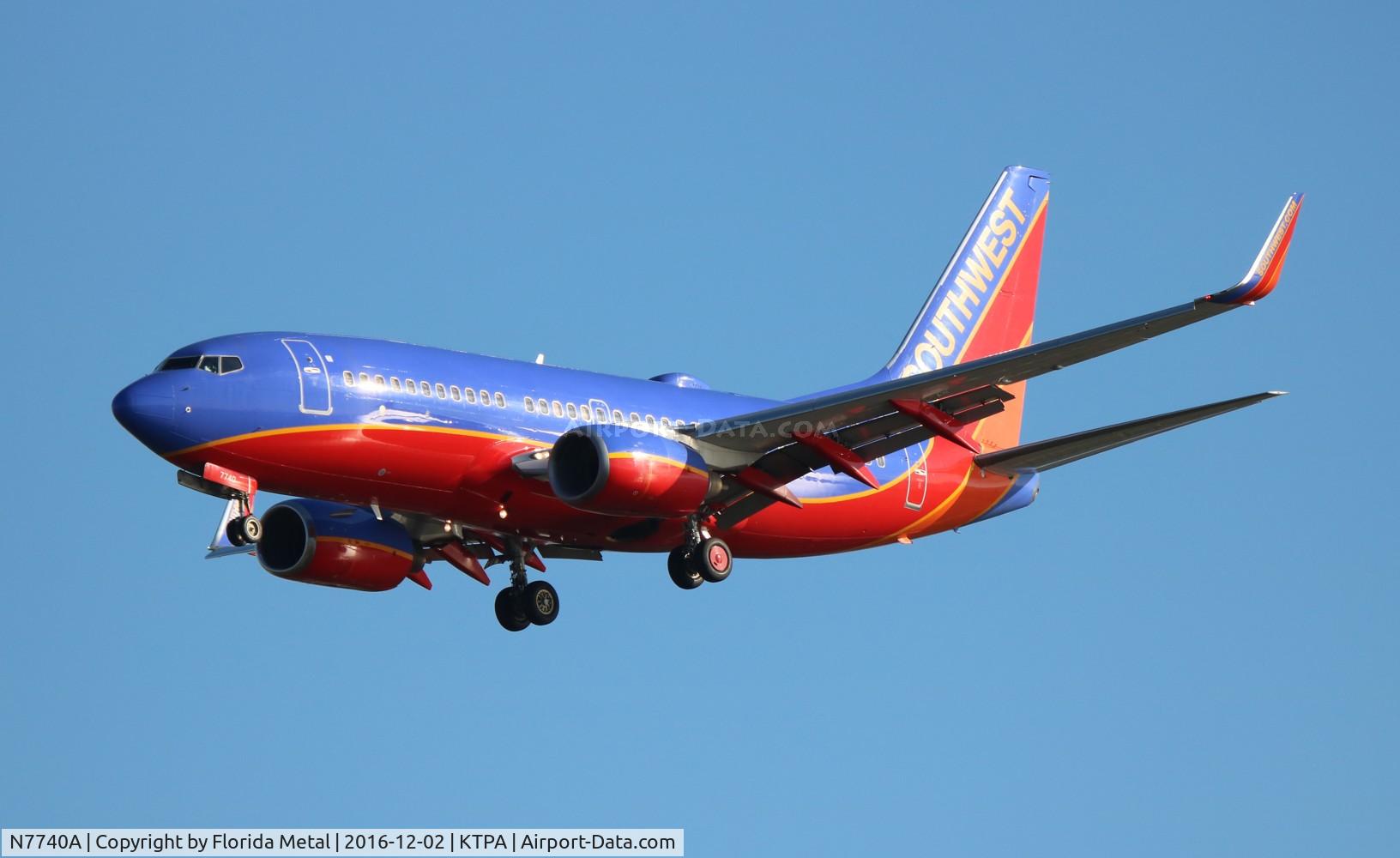 N7740A, 2007 Boeing 737-7BD C/N 33927, TPA spotting 2016