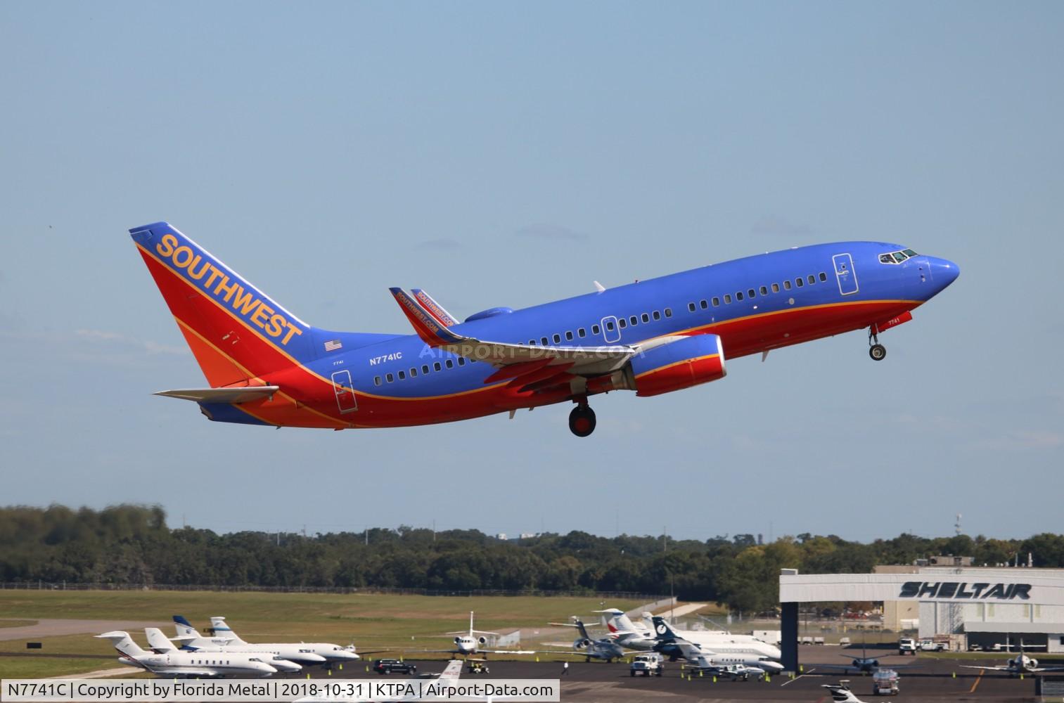 N7741C, 2007 Boeing 737-7BD C/N 35788, TPA spotting 2018