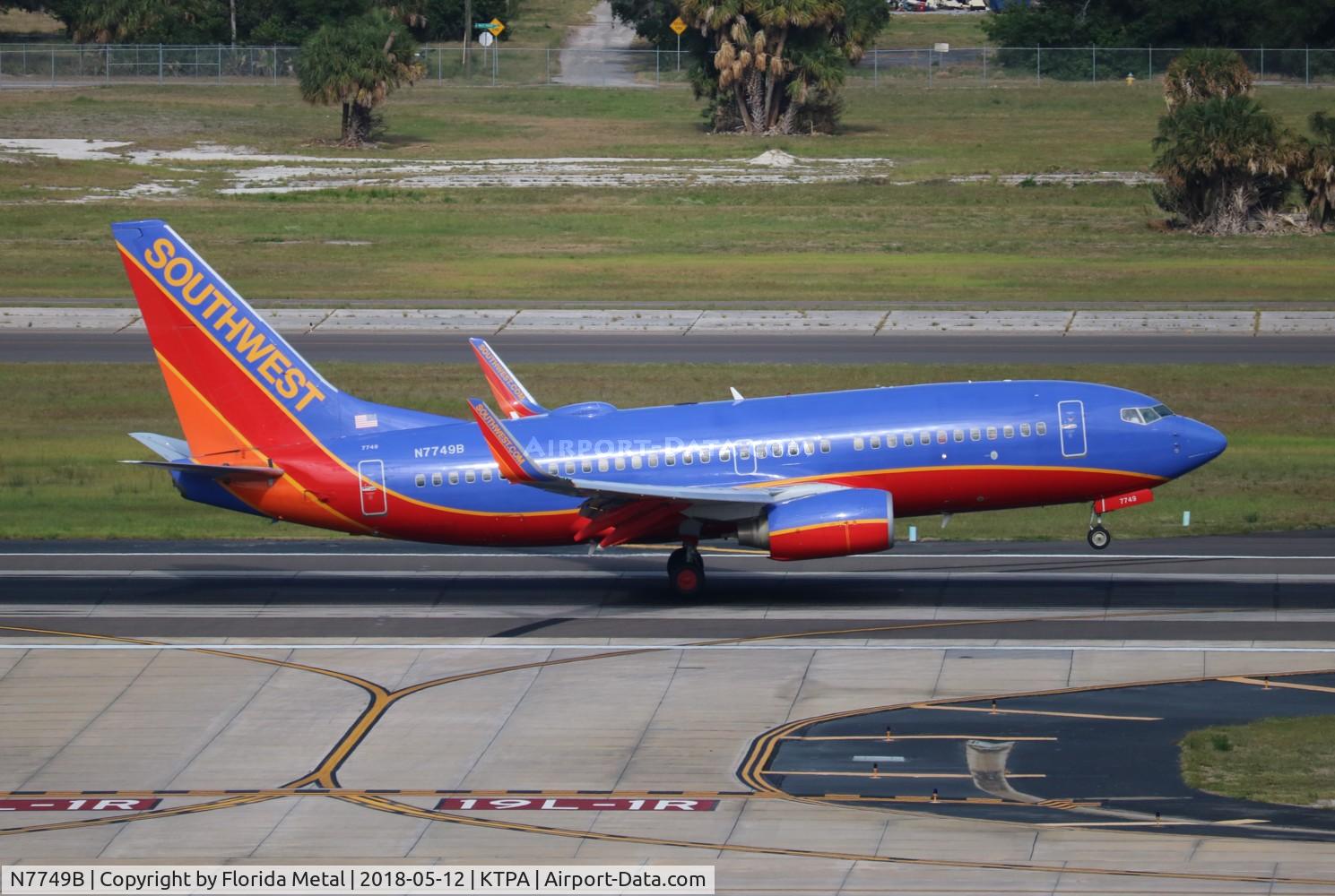N7749B, Boeing 737-7BD C/N 36724, TPA spotting 2018