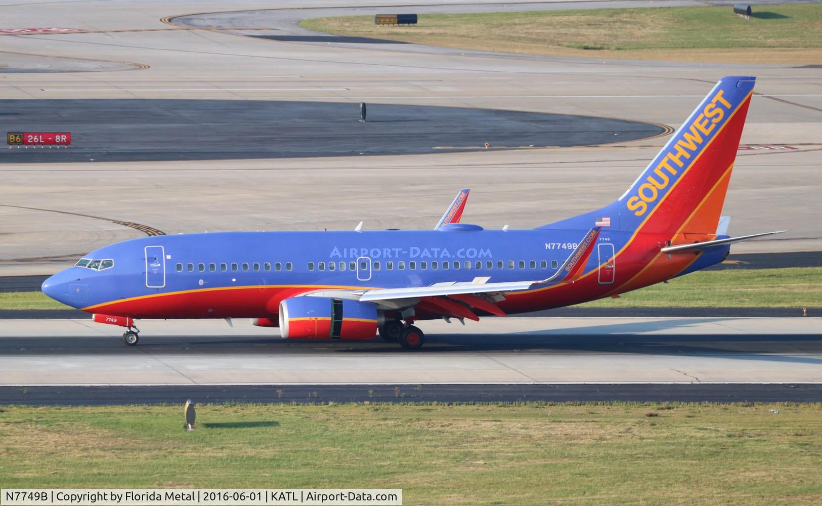 N7749B, Boeing 737-7BD C/N 36724, ATL spotting 2016
