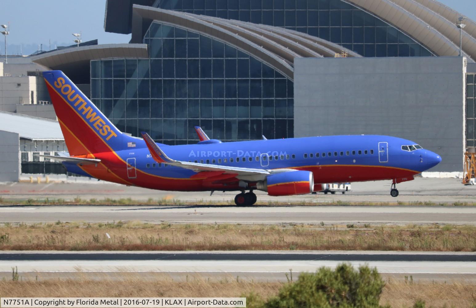 N7751A, 2008 Boeing 737-7BD C/N 36717, LAX spotting 2016