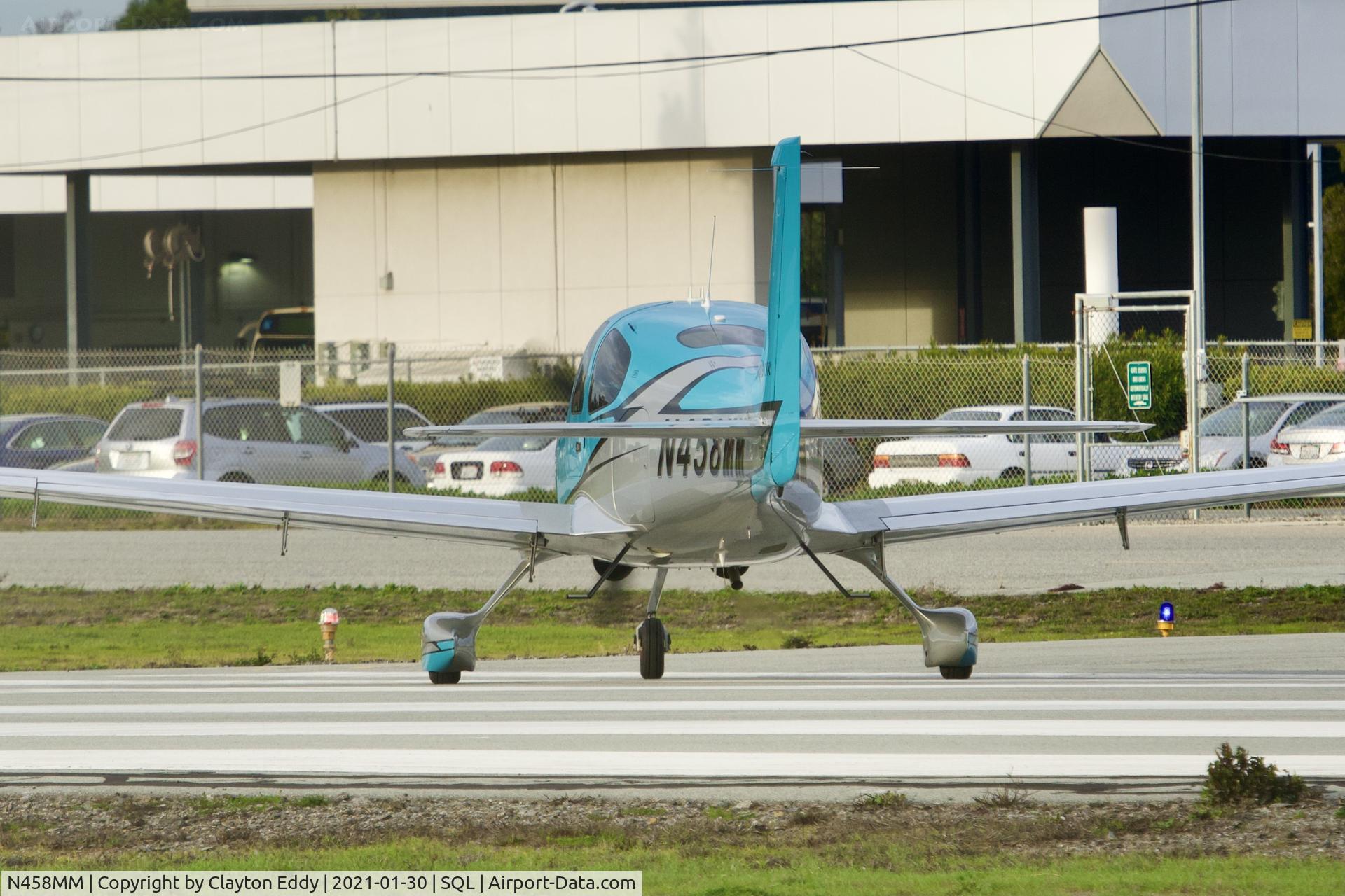 N458MM, 2020 Cirrus SR20 C/N 2560, San Carlos Airport California 2021.