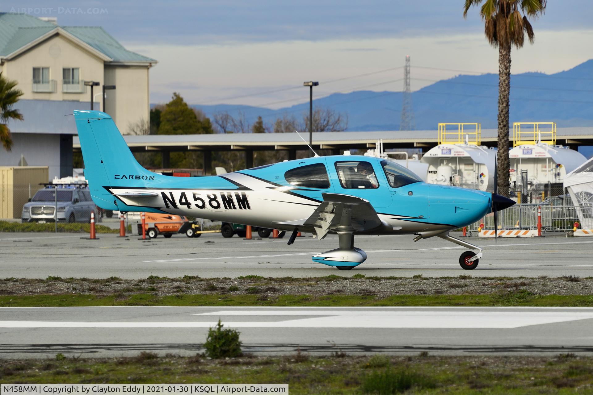 N458MM, 2020 Cirrus SR20 C/N 2560, San Carlos Airport California 2021.