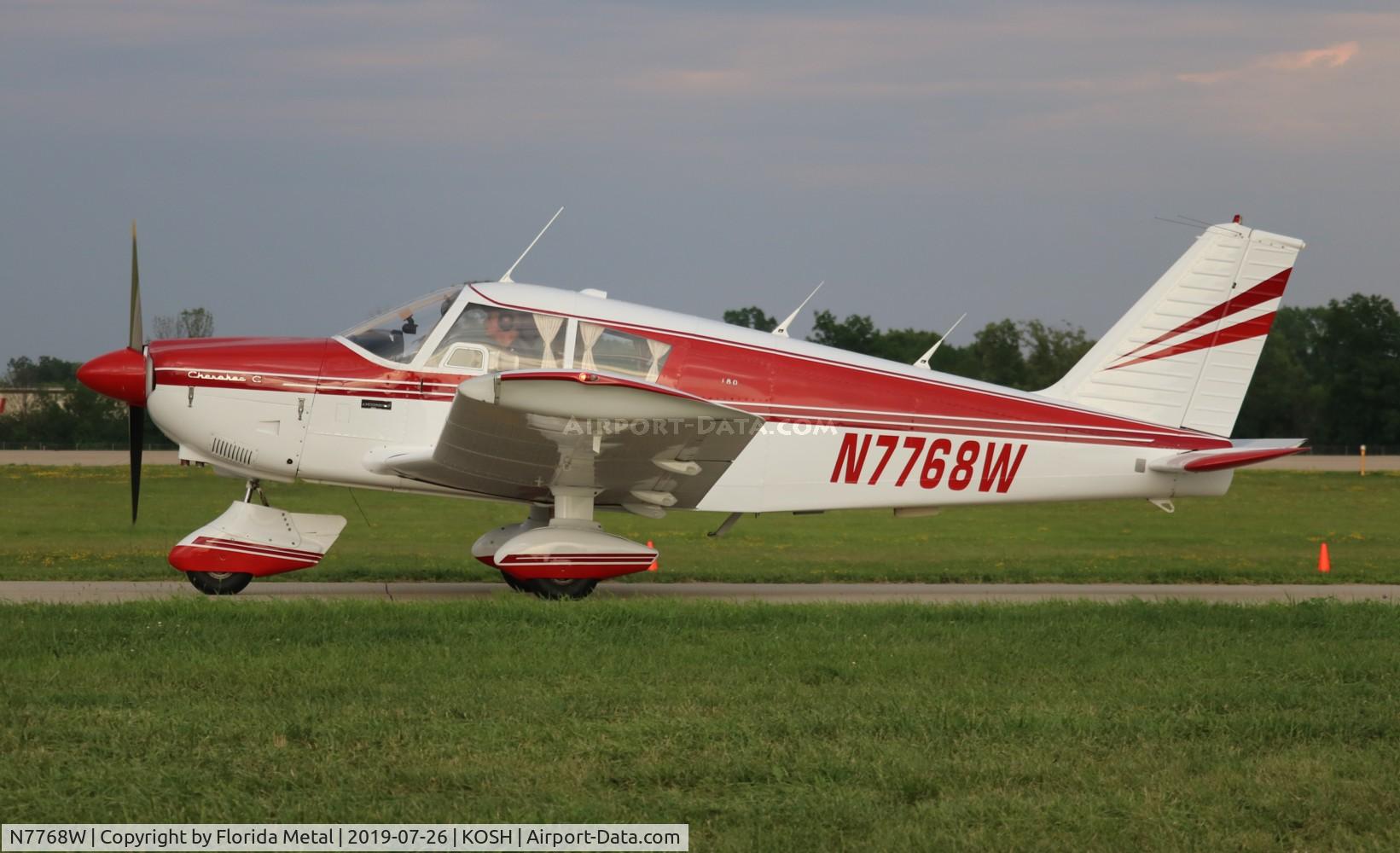 N7768W, 1964 Piper PA-28-180 Cherokee C/N 28-1769, EAA OSH 2019