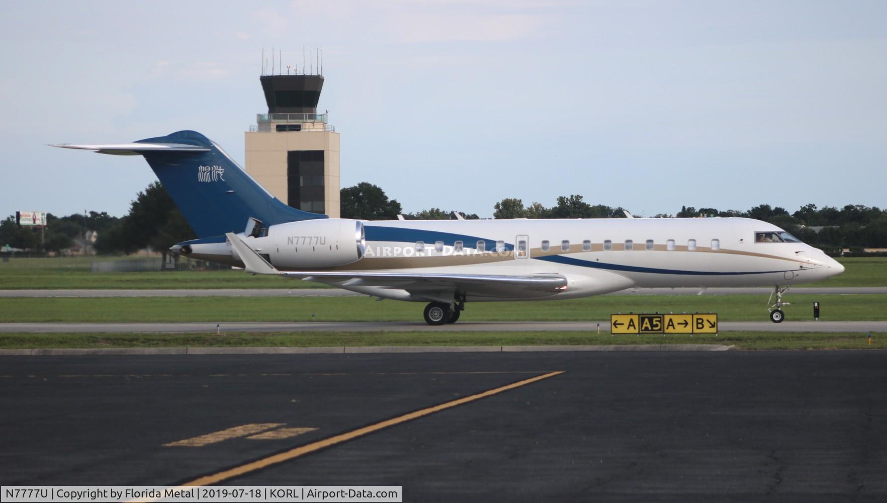 N7777U, 2014 Bombardier BD-700-1A10 (Global 6000) C/N 9591, ORL spotting 2019