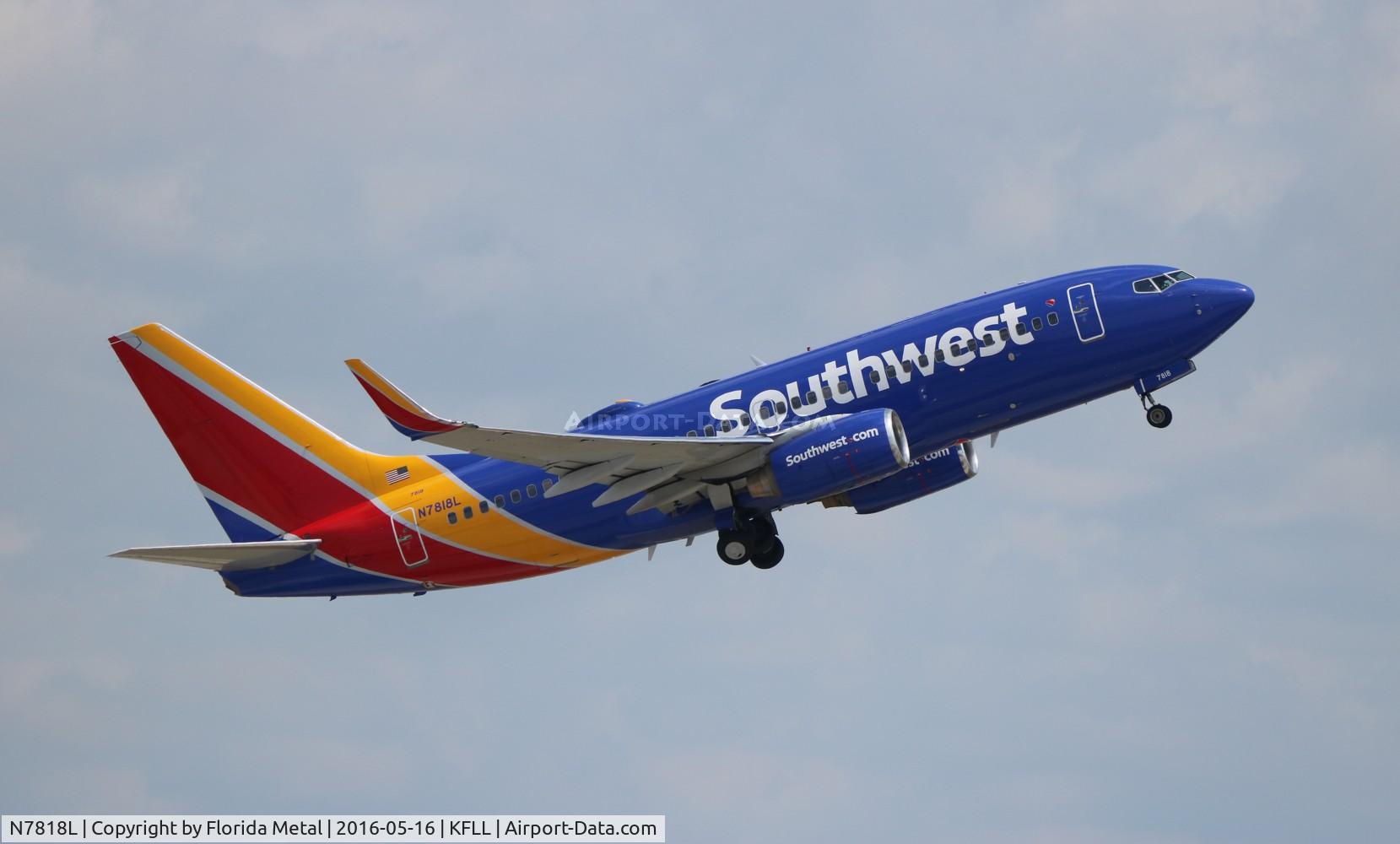 N7818L, 1999 Boeing 737-76N C/N 28609, FLL spotting 2016