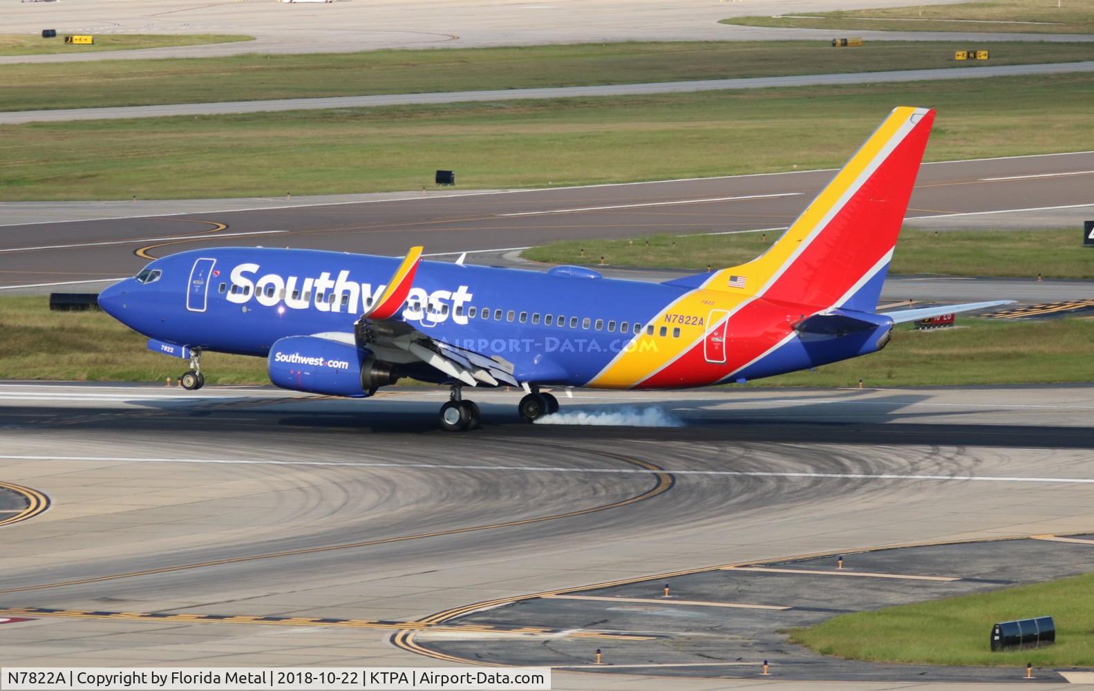 N7822A, 2001 Boeing 737-76N C/N 32596, TPA spotting 2018