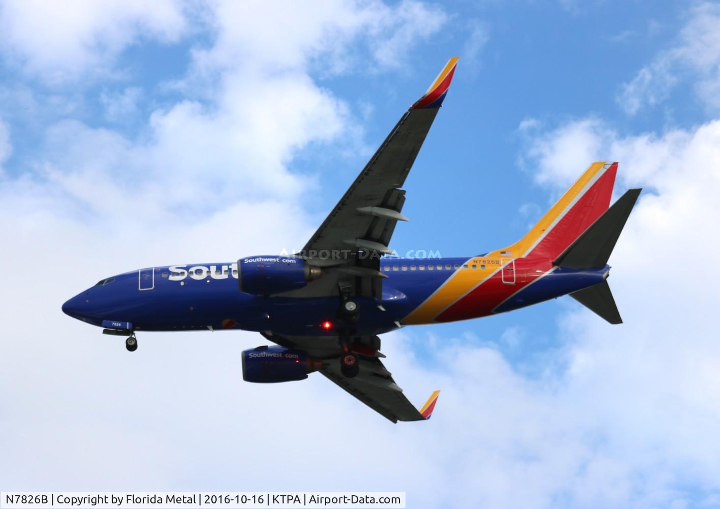 N7826B, 2003 Boeing 737-79P C/N 30035, TPA spotting 2016
