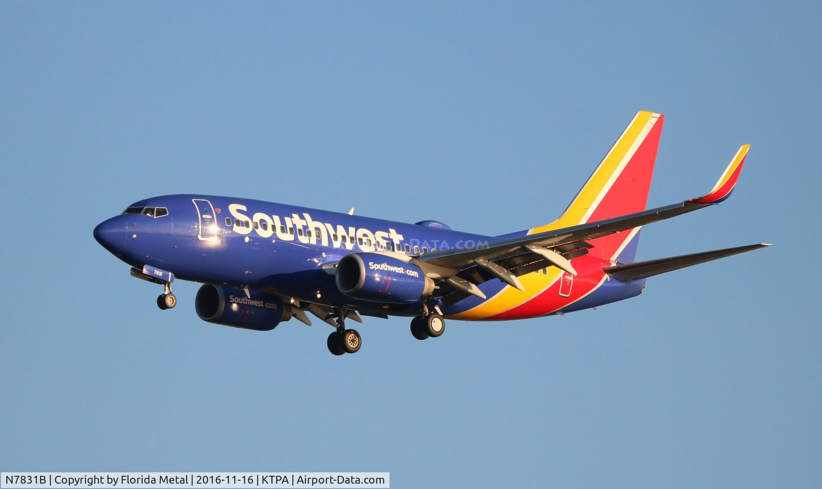 N7831B, 2003 Boeing 737-7CT C/N 32752, TPA spotting 2016