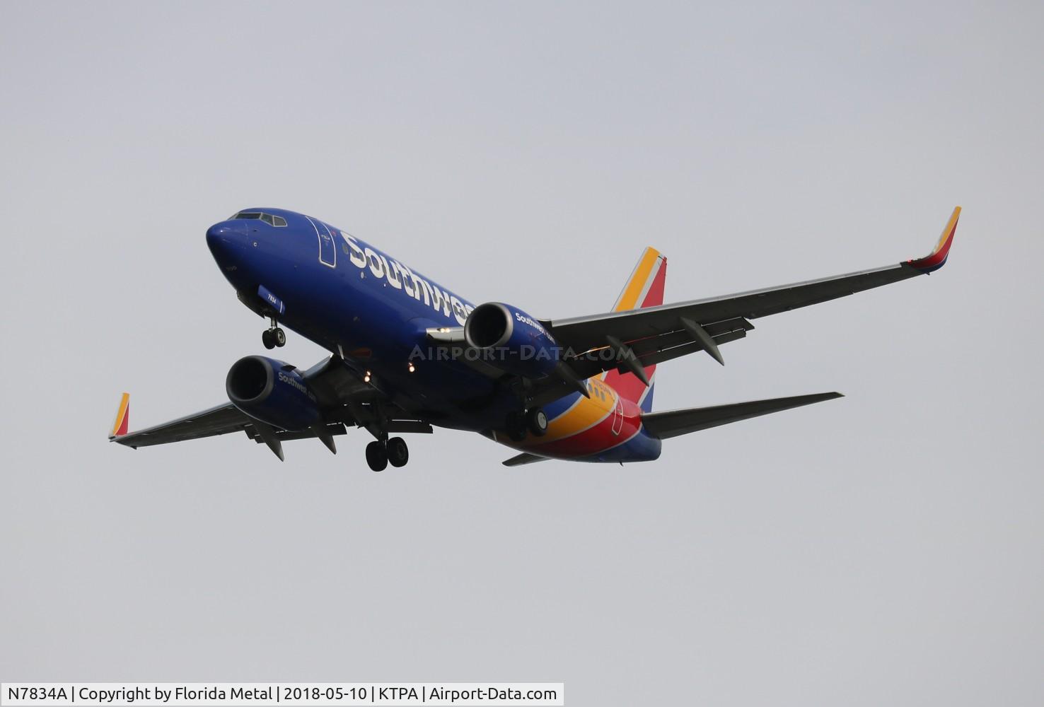 N7834A, 2004 Boeing 737-752 C/N 33789, TPA spotting 2018