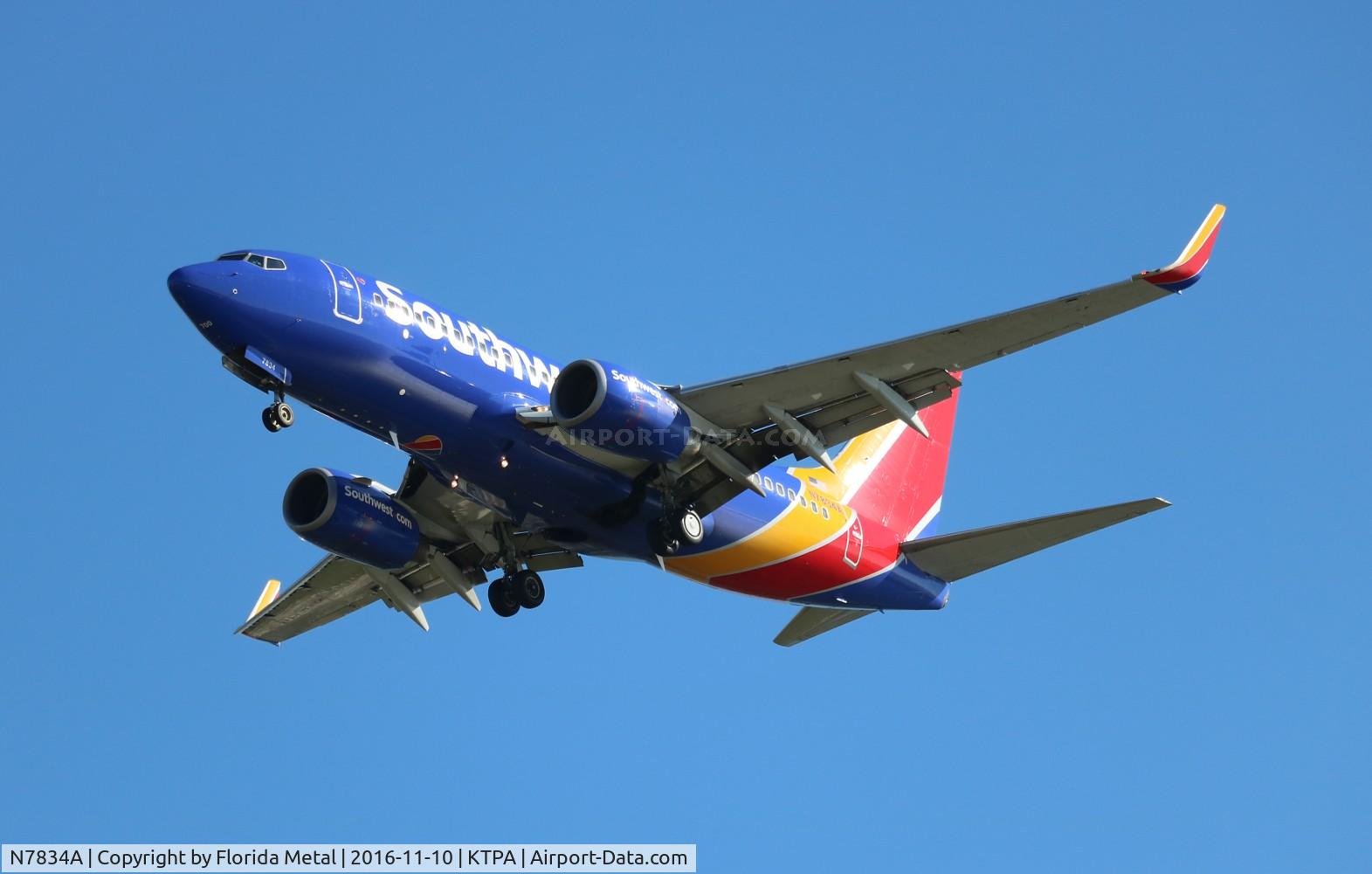 N7834A, 2004 Boeing 737-752 C/N 33789, TPA spotting 2016