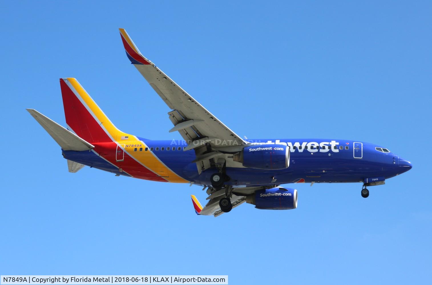 N7849A, 2006 Boeing 737-71B C/N 29367, LAX spotting 2018
