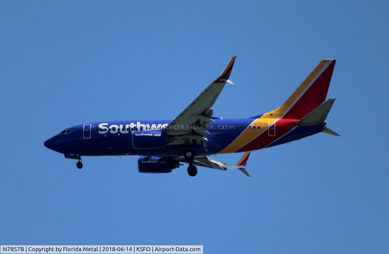N7857B, 2005 Boeing 737-79P C/N 29358, SFO spotting 2018