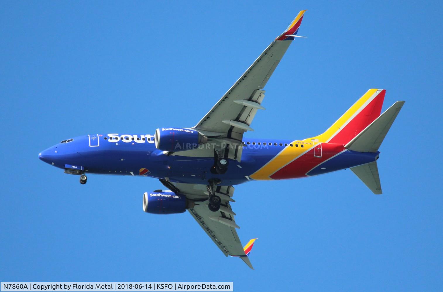 N7860A, 2005 Boeing 737-79P C/N 29362, SFO spotting 2018