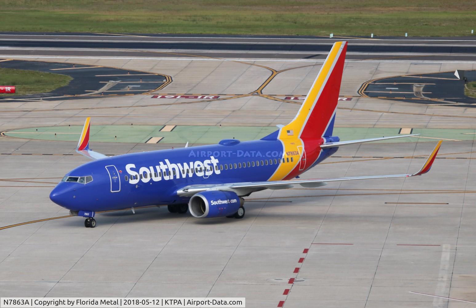 N7863A, 2002 Boeing 737-7Q8 C/N 30644, TPA spotting 2018