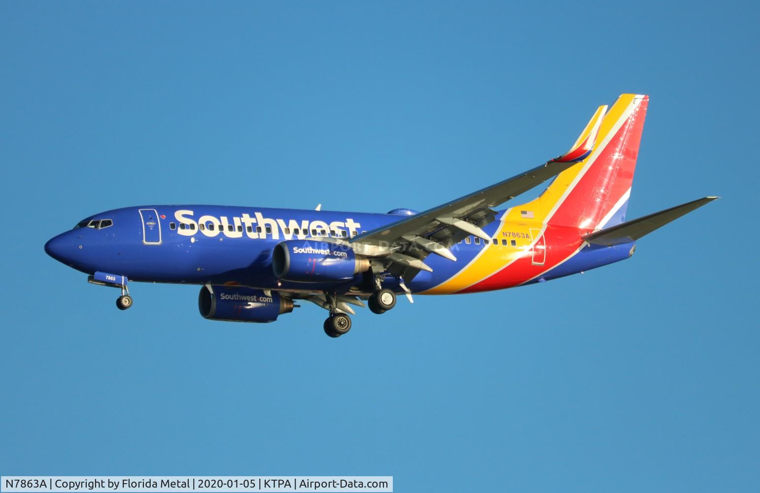 N7863A, 2002 Boeing 737-7Q8 C/N 30644, TPA spotting 2020