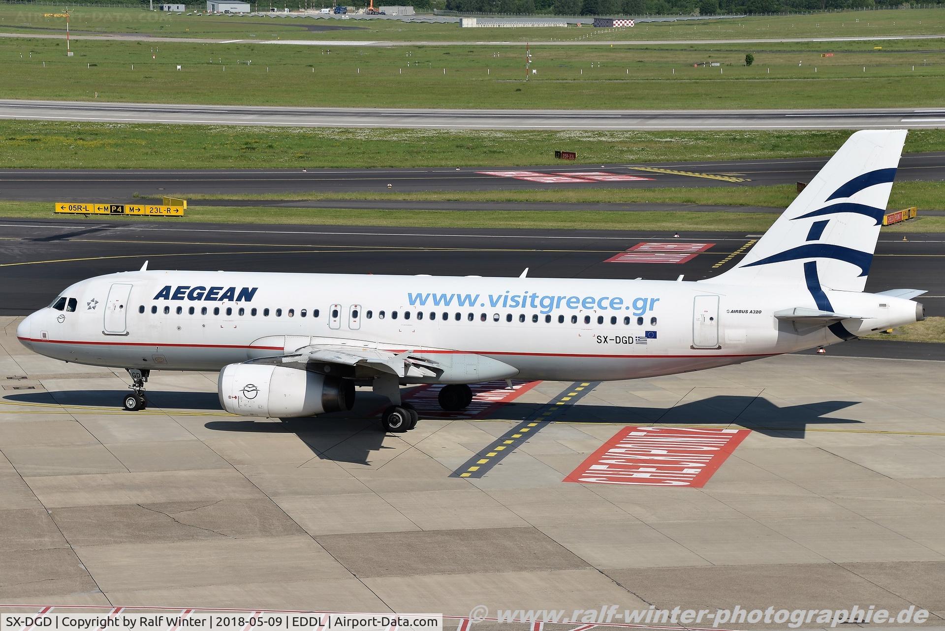 SX-DGD, 2009 Airbus A320-232 C/N 4065, Airbus A320-232 - A3 AEE Aegean Airlines 'Visit Greece' - 4065 - SX-DGD - 09.05.2018 - DUS
