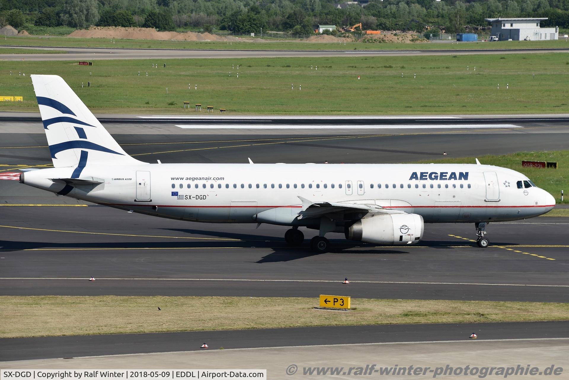 SX-DGD, 2009 Airbus A320-232 C/N 4065, Airbus A320-232 - A3 AEE Aegean Airlines 'Visit Greece' - 4065 - SX-DGD - 09.05.2018 - DUS