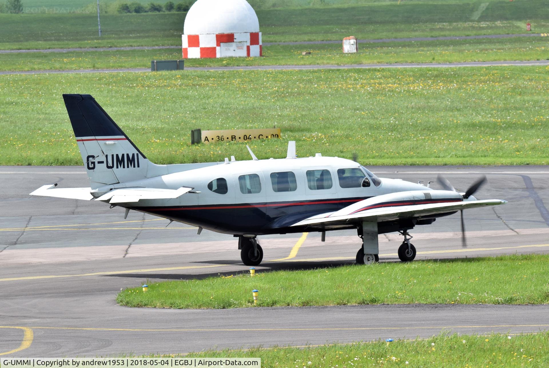 G-UMMI, 1979 Piper PA-31-310 Navajo Navajo C/N 31-7912060, G-UMMI at Gloucestershire Airport.