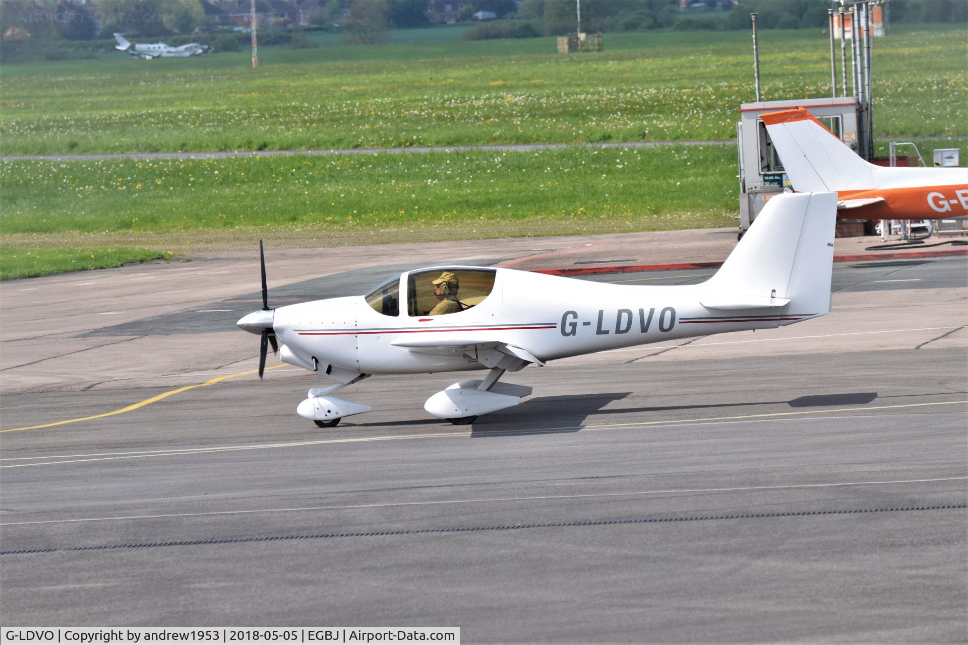 G-LDVO, 2011 Europa XS Tri-Gear C/N PFA 247-13254, G-LDVO at Gloucestershire Airport.
