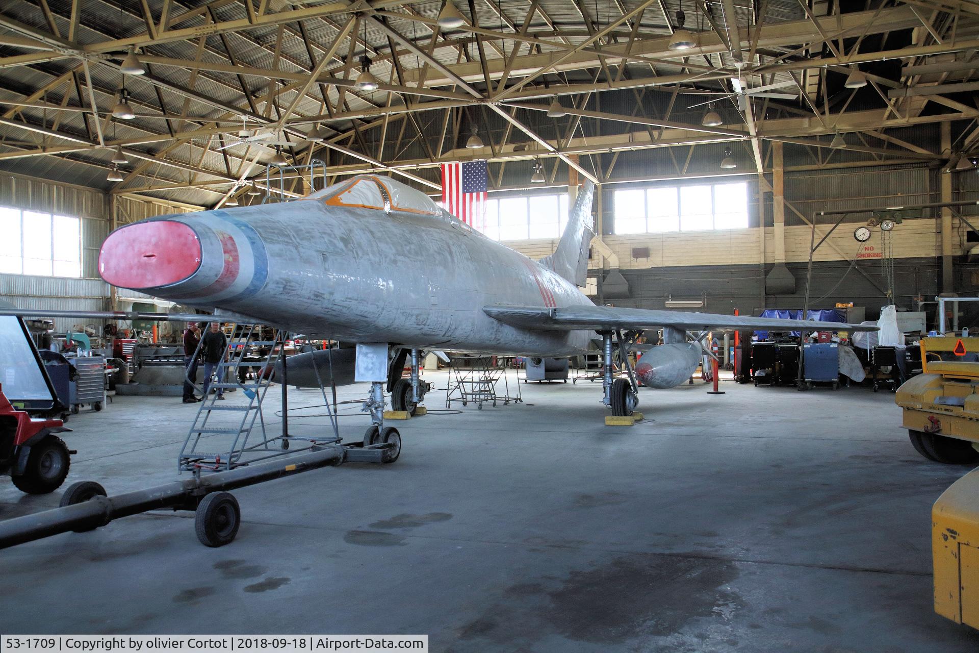 53-1709, North American F-100C C/N 214-1, Castle's workshop, 2018