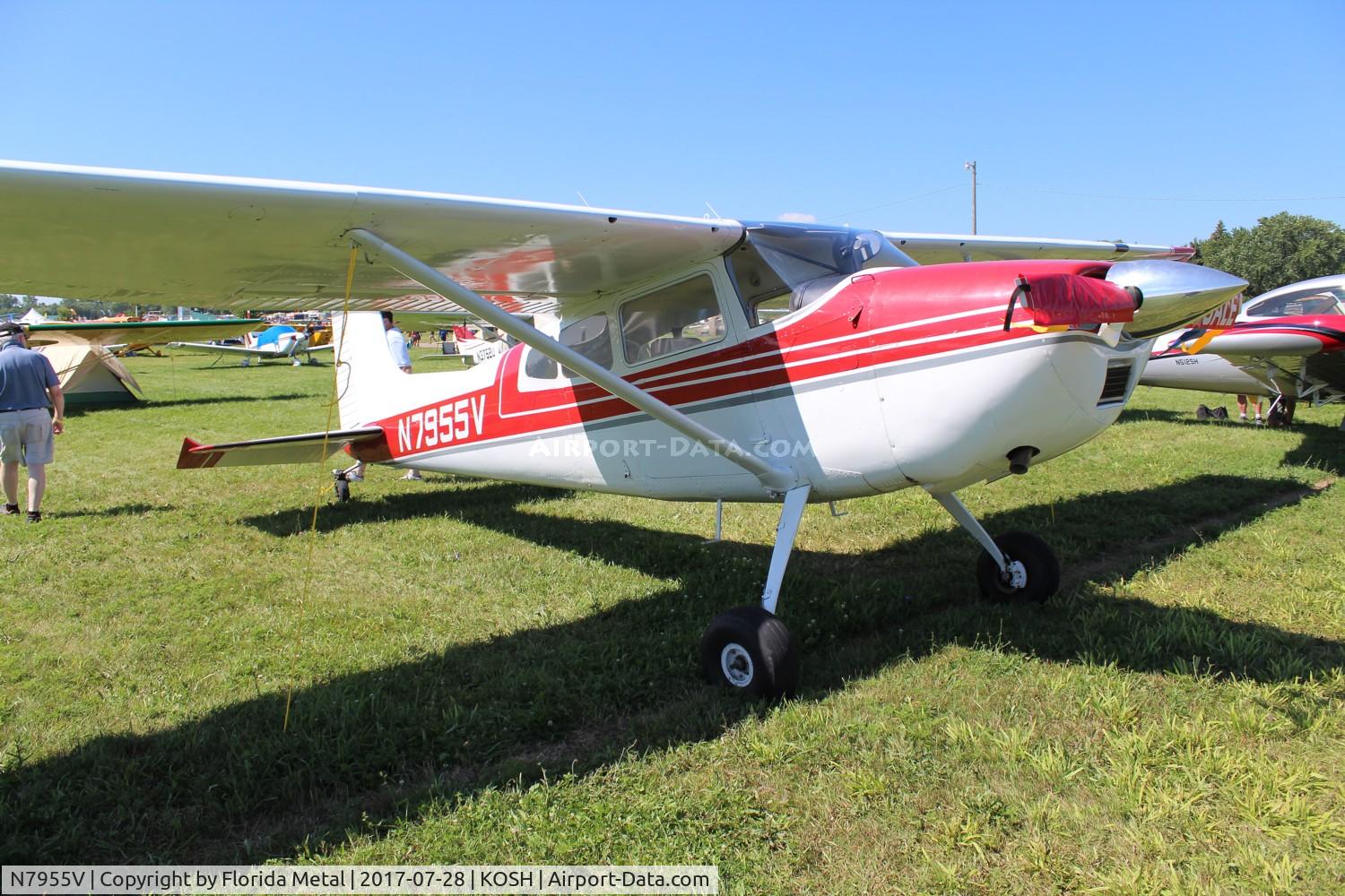 N7955V, 1967 Cessna 180H Skywagon C/N 18051855, EAA OSH 2017