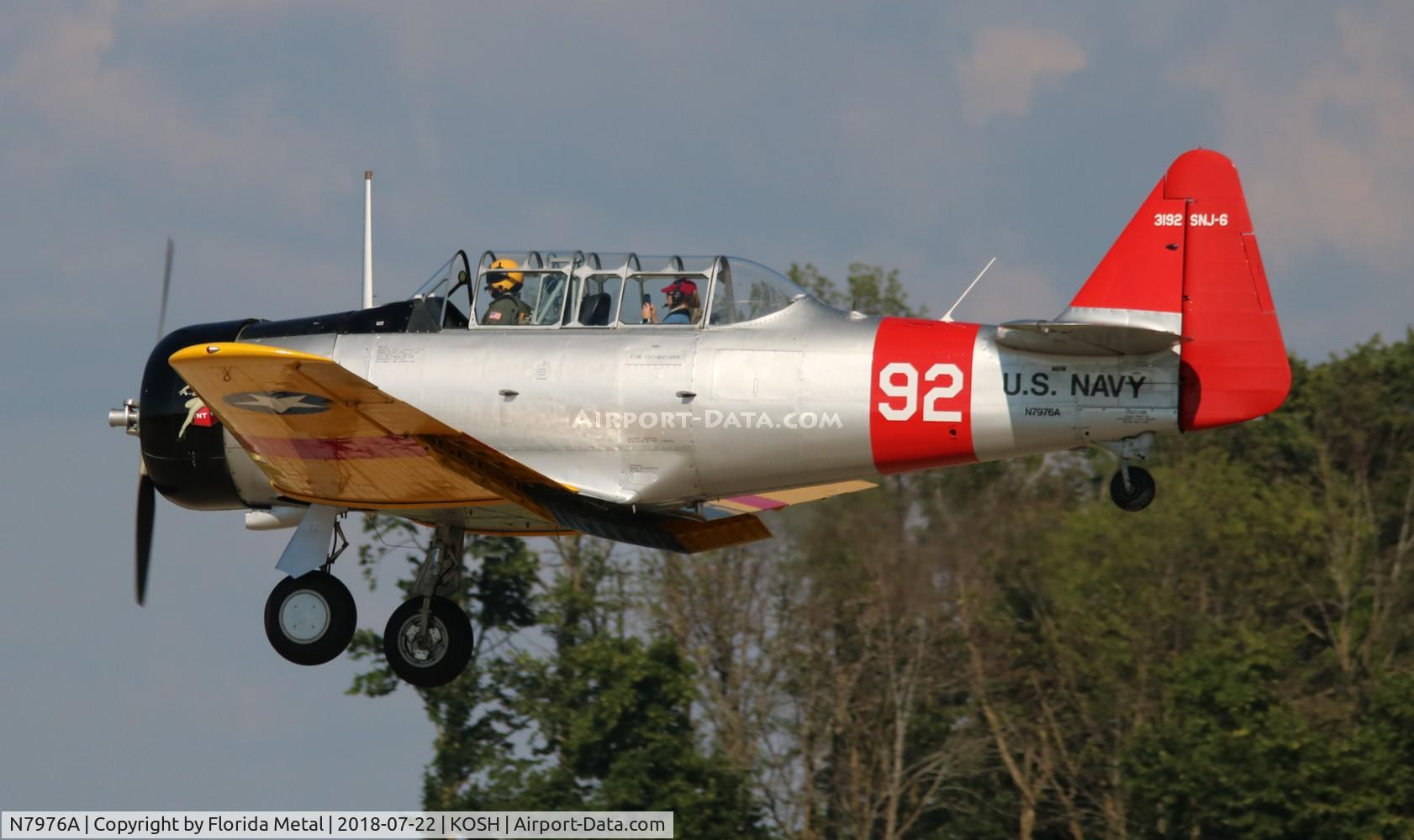 N7976A, 1959 North American AT-6F Texan C/N 121-43192, EAA OSH 2018