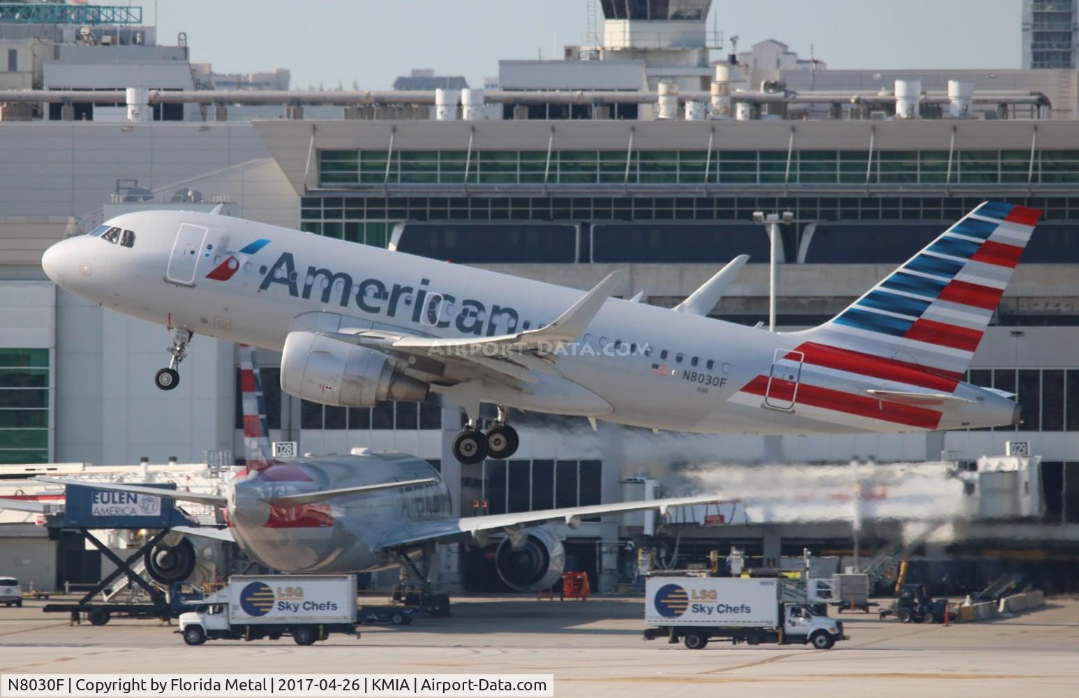 N8030F, 2015 Airbus A319-115 C/N 6552, MIA spotting 2017