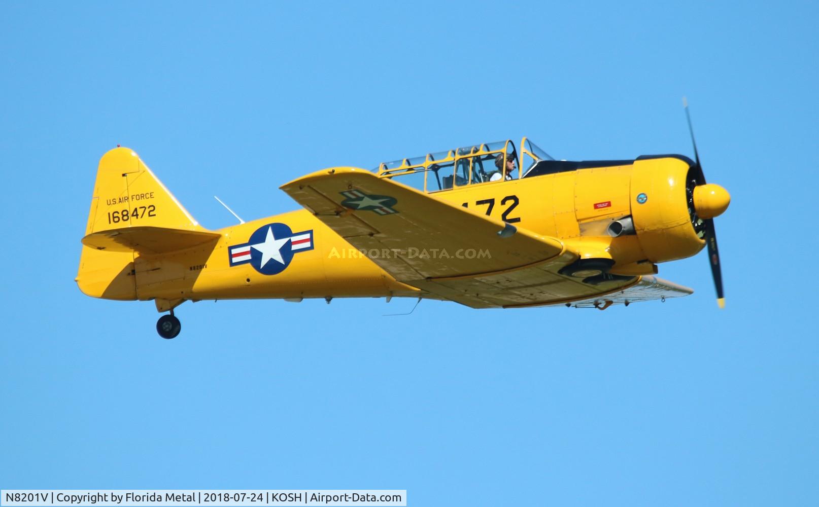 N8201V, North American T-6G Texan C/N 168-472, EAA OSH 2018