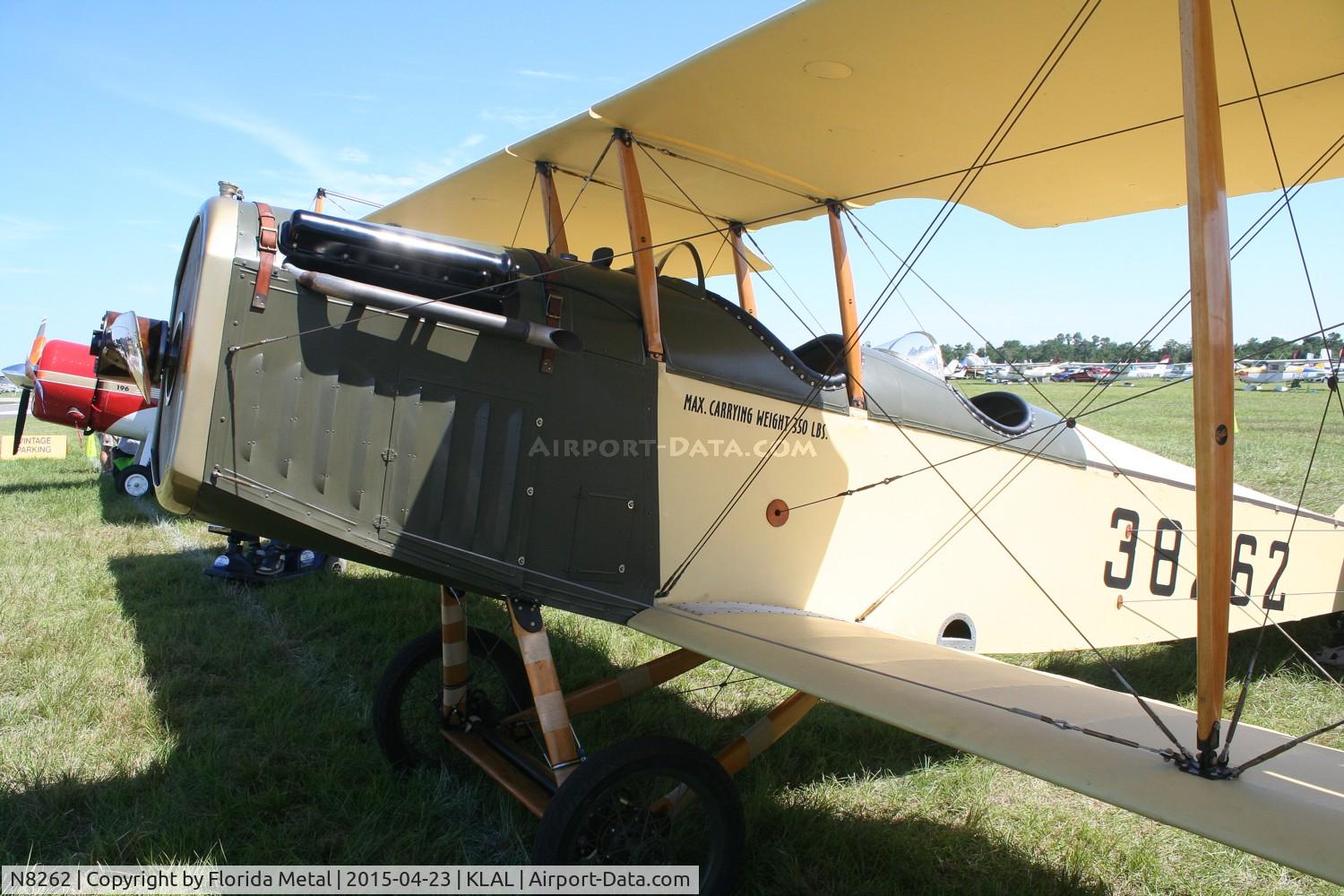 N8262, 2013 Curtiss JN-4D Jenny 2/3 Scale Replica C/N WC001, SNF LAL 2015