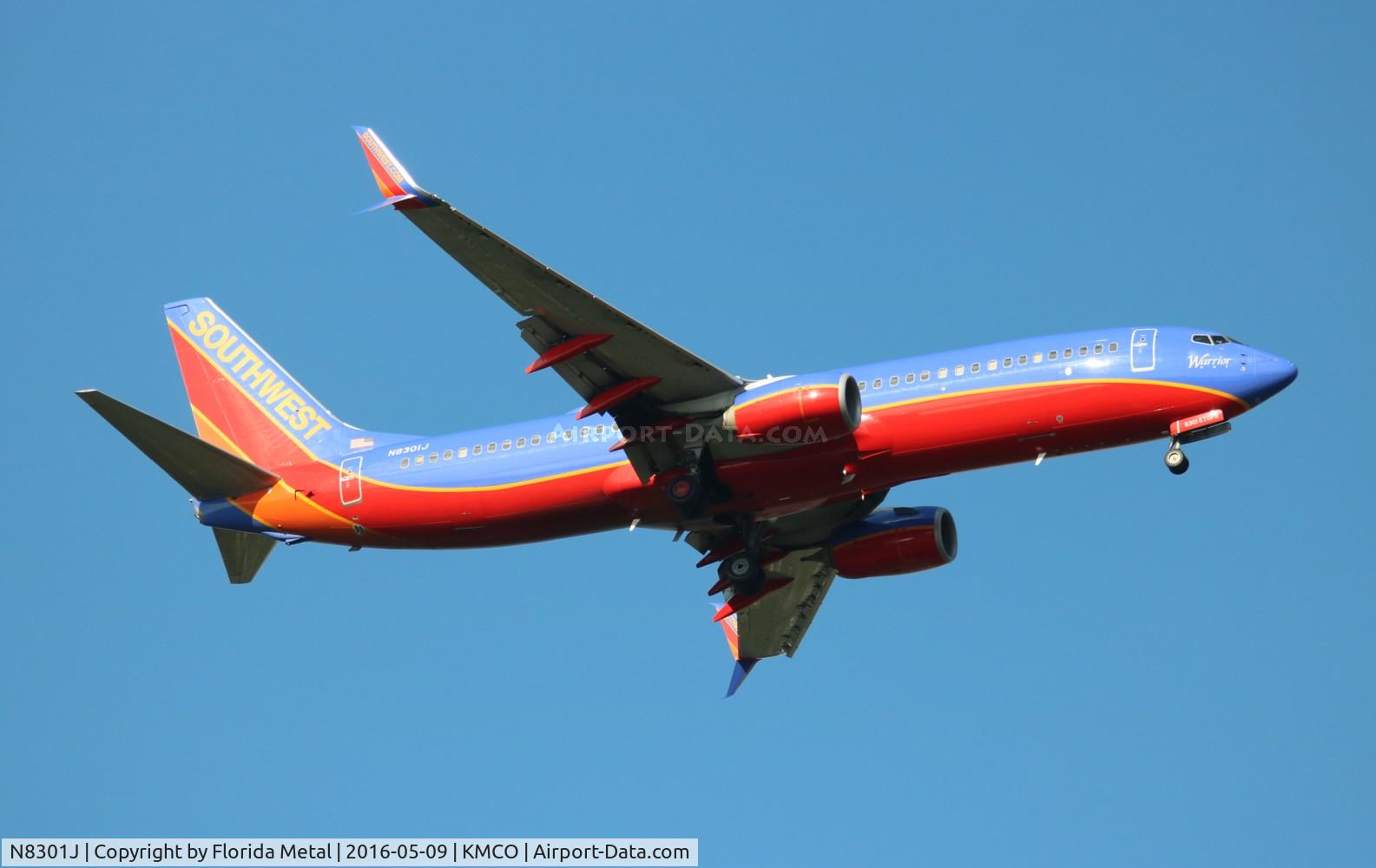 N8301J, 2012 Boeing 737-8H4 C/N 36980, MCO spotting 2016
