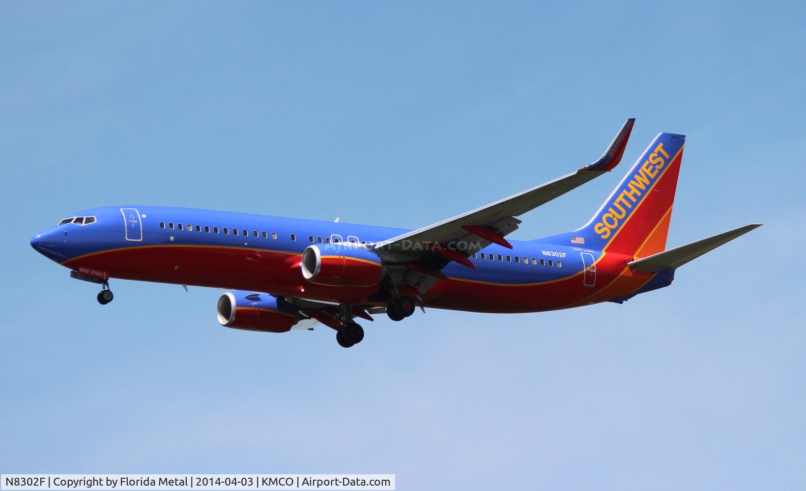 N8302F, 2012 Boeing 737-8H4 C/N 36680, MCO spotting 2014