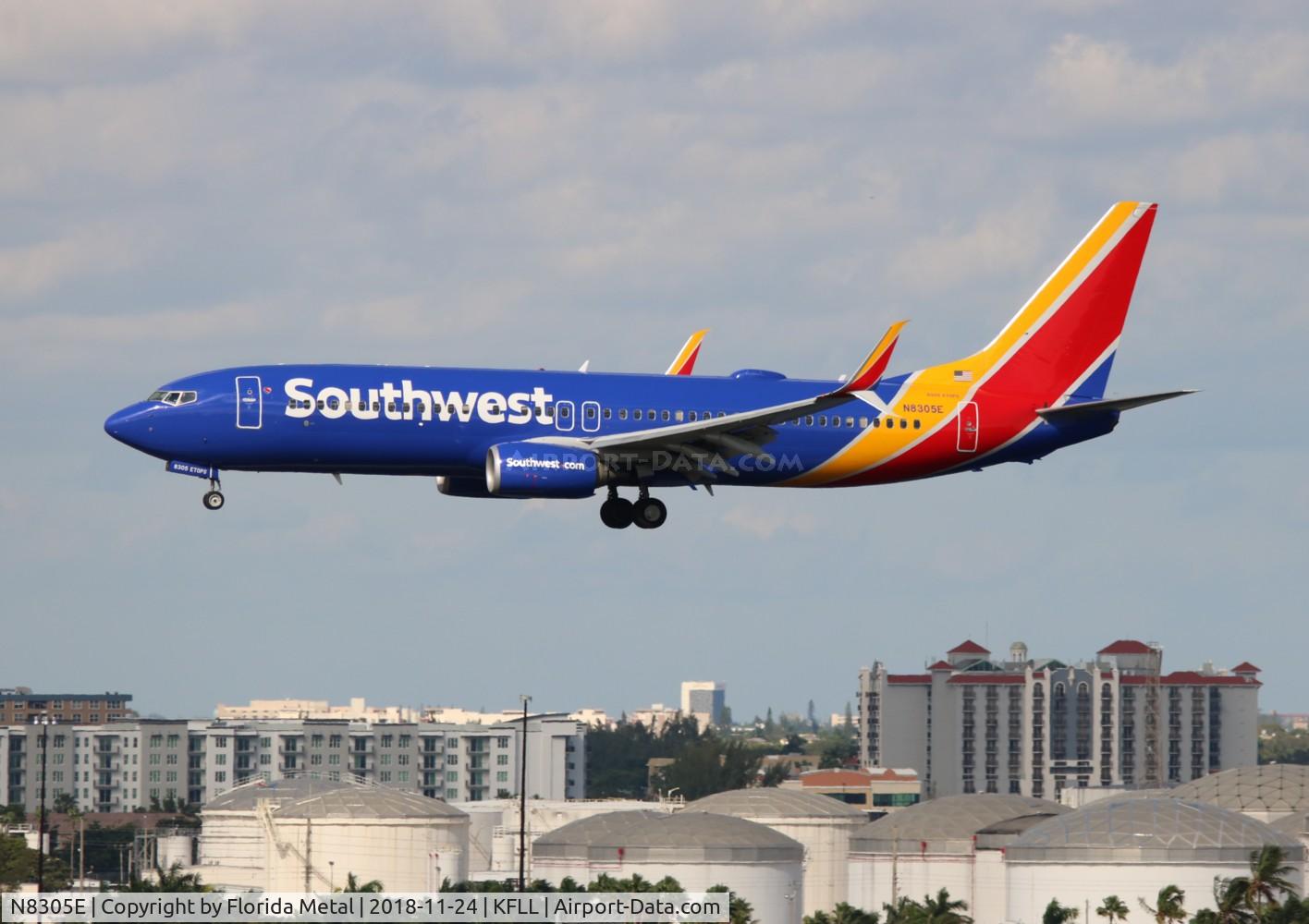 N8305E, 2012 Boeing 737-8H4 C/N 36683, FLL Spotting 2018
