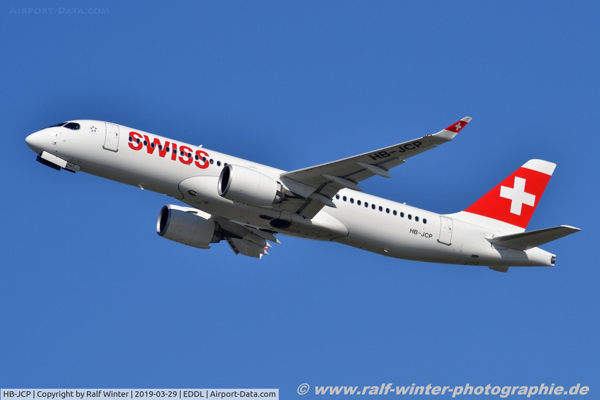HB-JCP, 2018 Airbus A220-300 C/N 55036, Airbus A220-300 -  LX SWR Swiss - 55036 - HB-JCP - 29.03.2019 - DUS