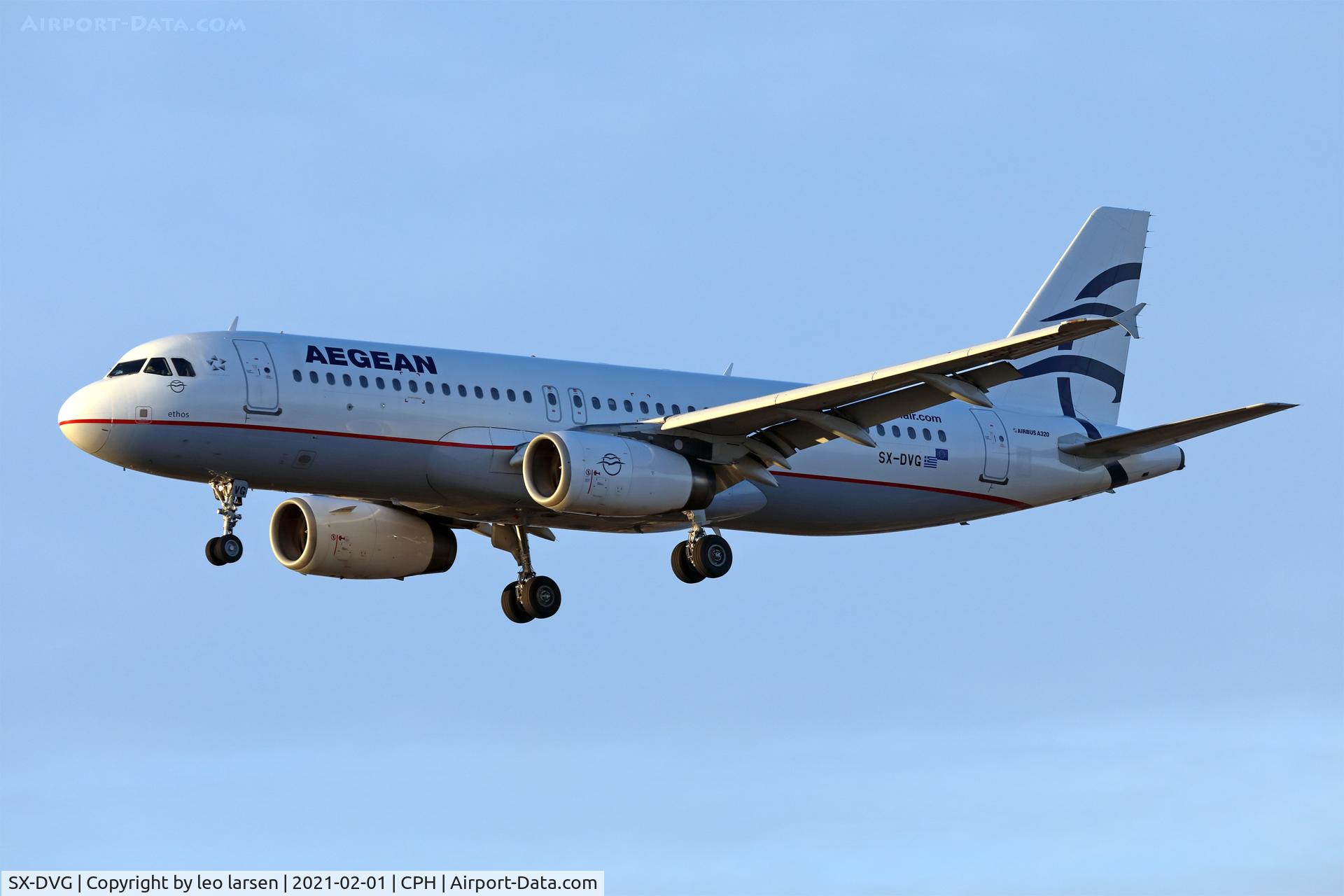 SX-DVG, 2006 Airbus A320-232 C/N 3033, Copenhagen 1.2.2021