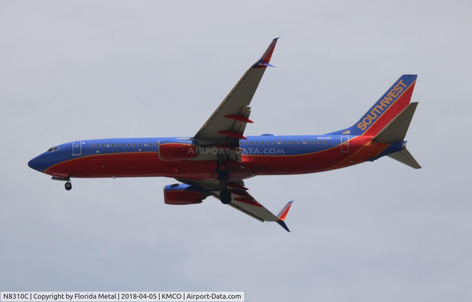 N8310C, 2012 Boeing 737-8H4 C/N 38807, MCO spotting 2018