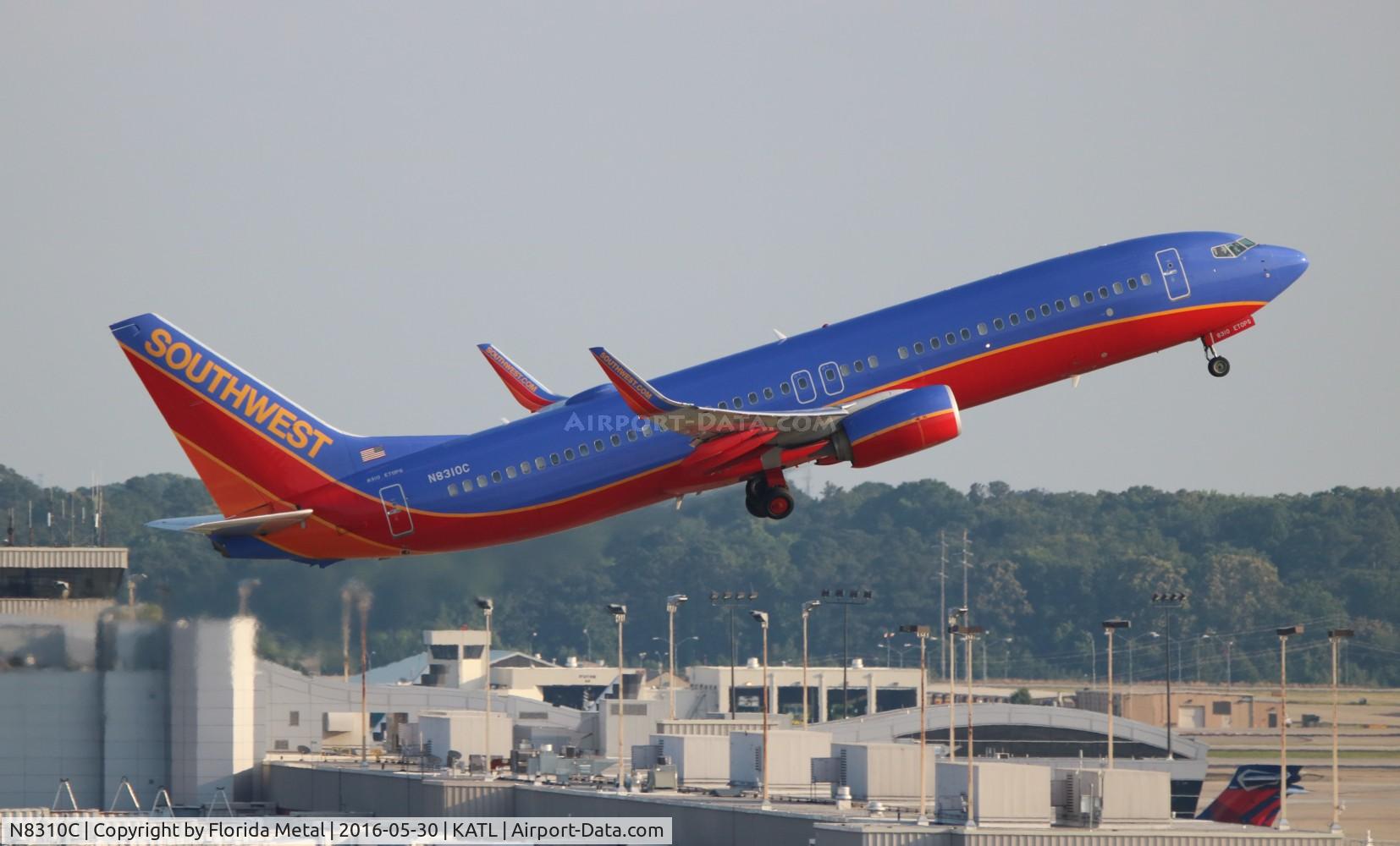 N8310C, 2012 Boeing 737-8H4 C/N 38807, ATL spotting 2016