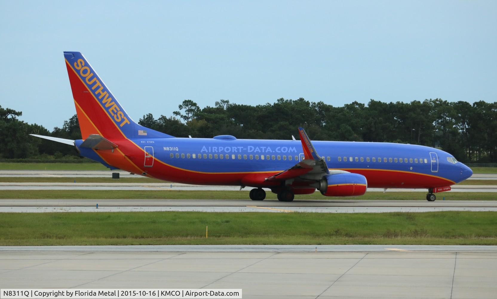 N8311Q, 2012 Boeing 737-8H4 C/N 38808, MCO spotting 2015