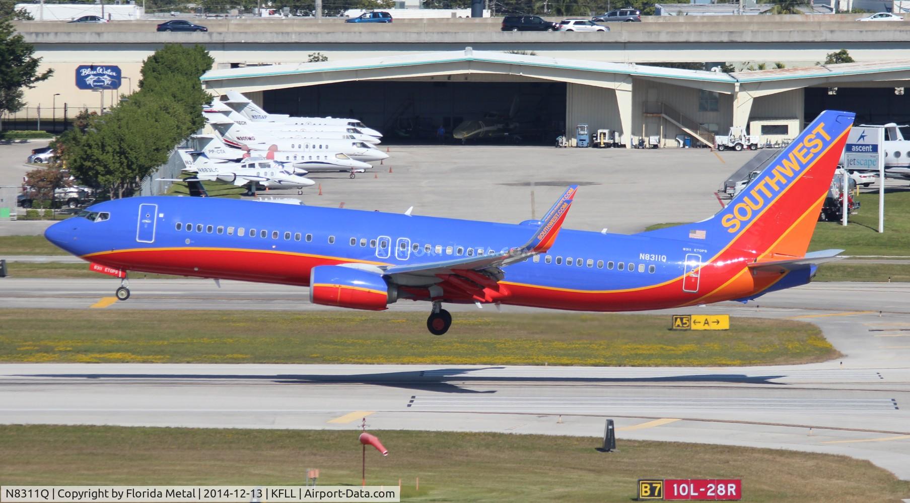 N8311Q, 2012 Boeing 737-8H4 C/N 38808, FLL spotting 2014