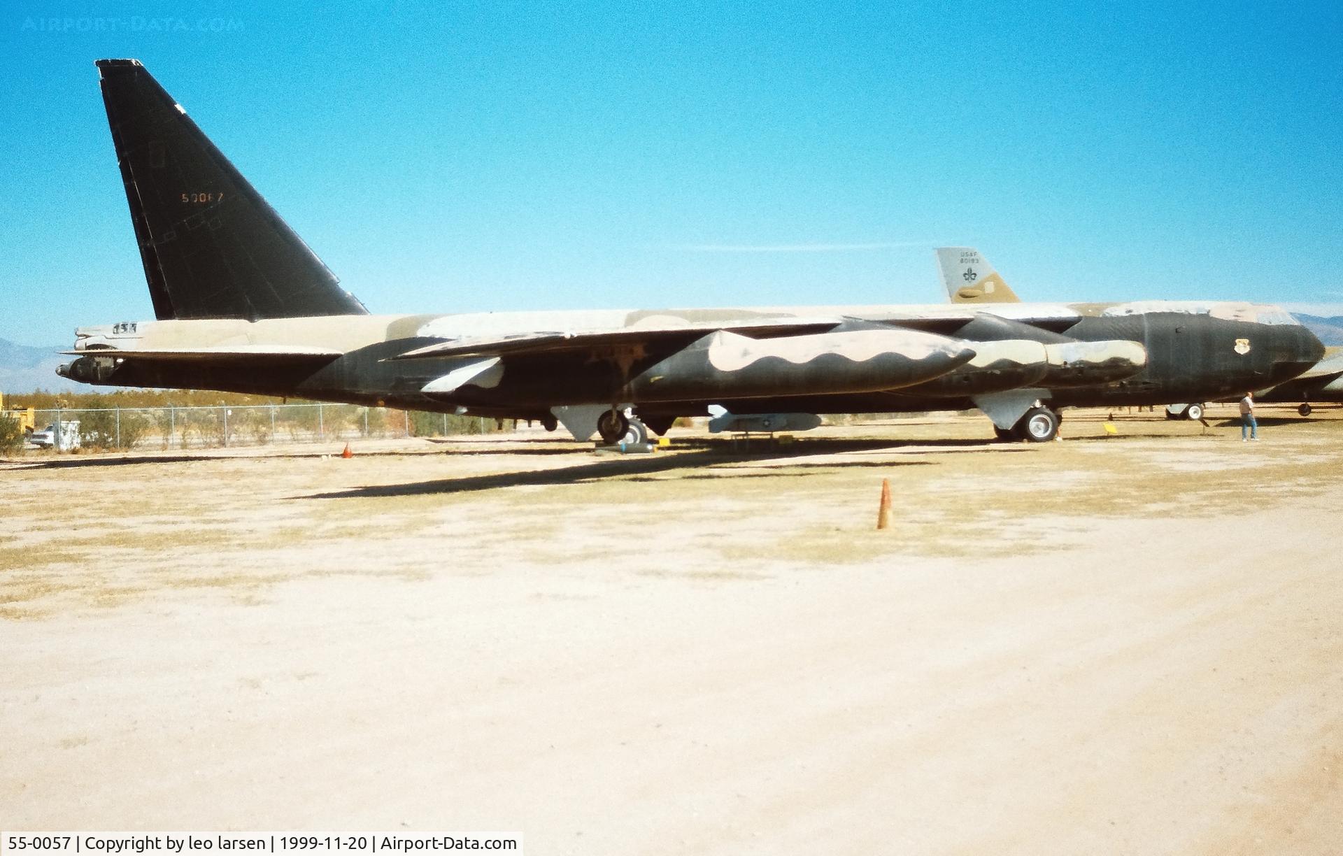 55-0057, 1955 Boeing B-52D-10-BW Stratofortress C/N 464009, Pima Air Museum 20.11.1999