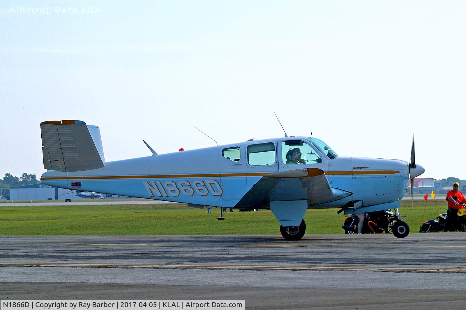N1866D, 1952 Beech C35 Bonanza C/N D-3136, N1866D   Beech C35 Bonanza [D-3136] Lakeland-Linder~N 05/04/2017