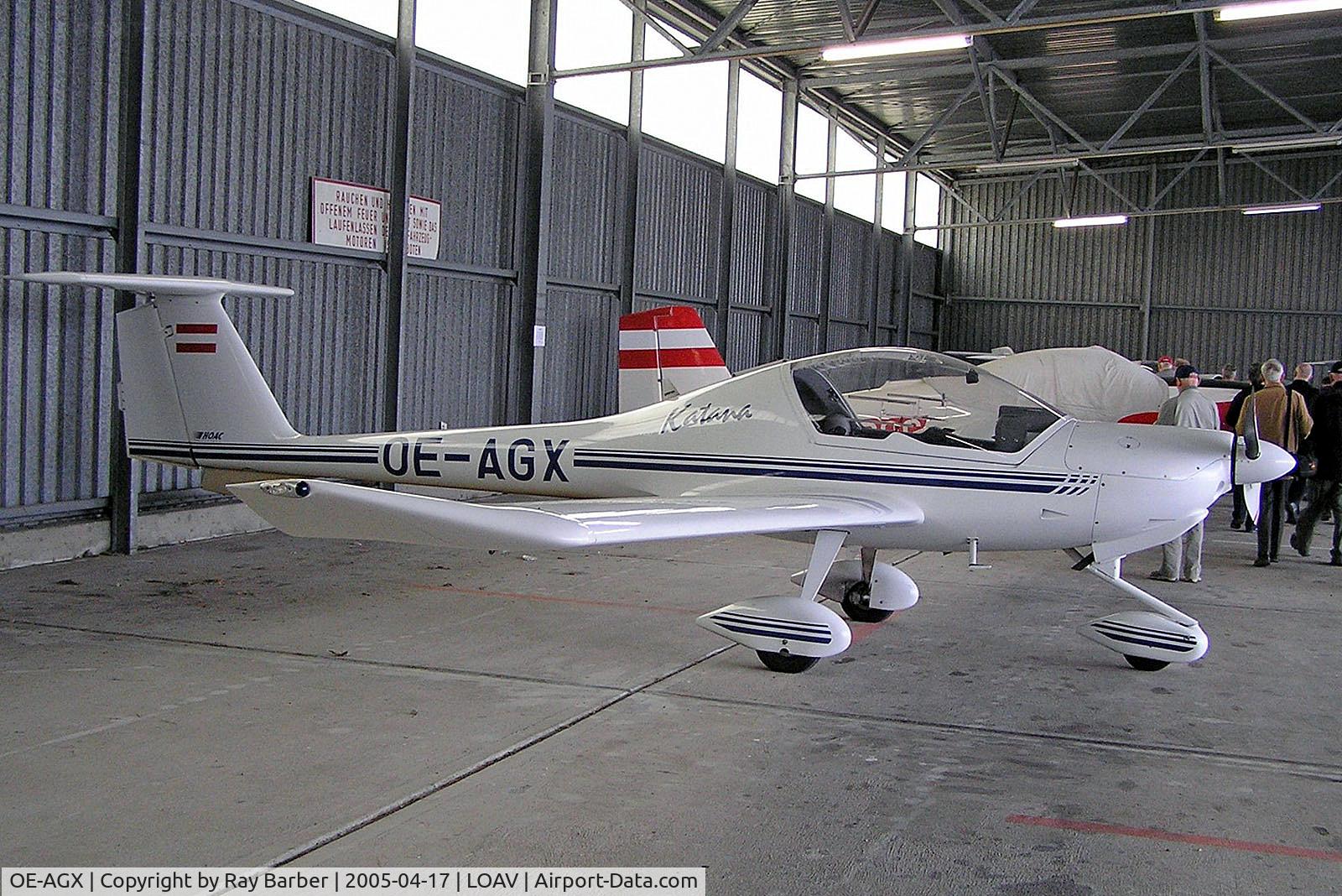 OE-AGX, HOAC DV-20 Katana C/N 20047, OE-AGX   HOAC DV-20 Katana [20.047] Bad Voslau-Kottingbrunn~OE 17/04/2005