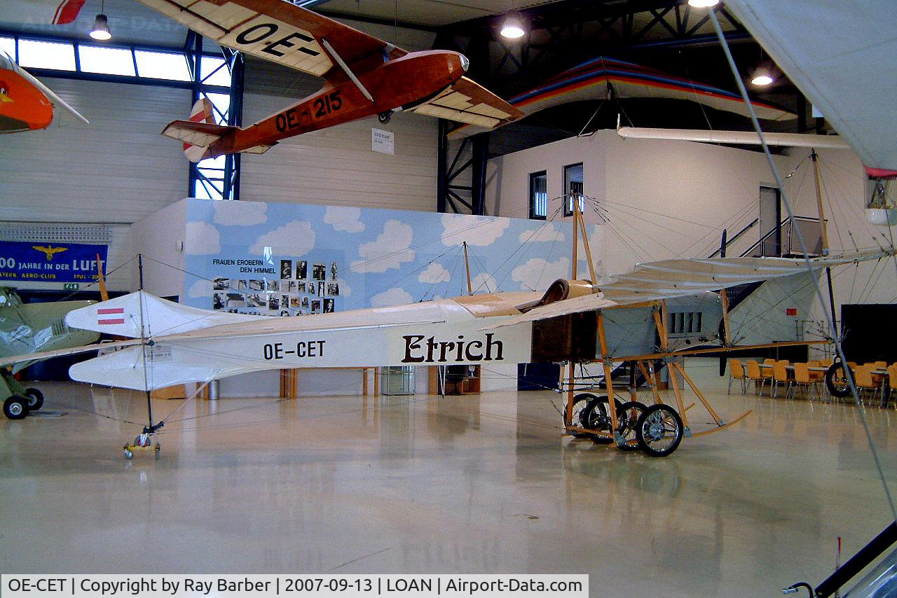 OE-CET, Etrich Taube C/N 1, OE-CET   Etrich Taube F (Replica) [01] (Flugmuseum Aviaticum) Weiner Neustadt-Ost~OE 13/09/2007