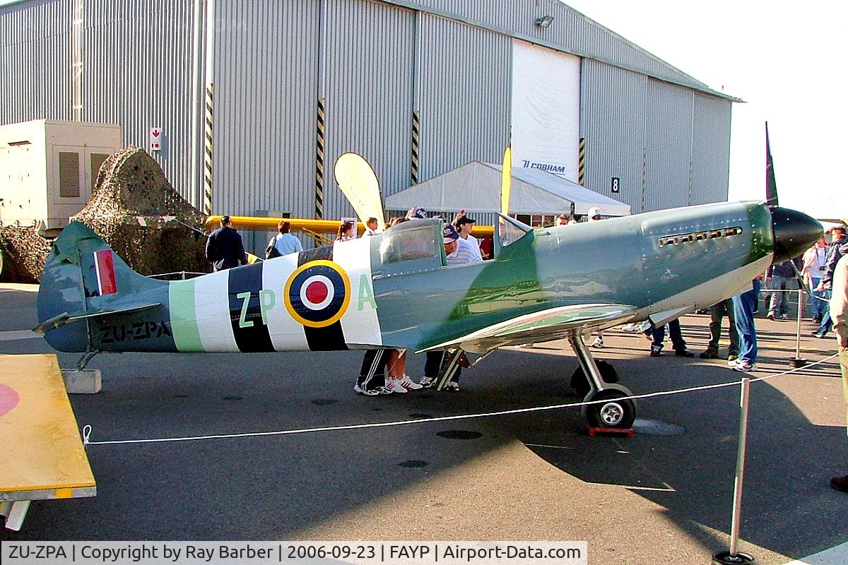 ZU-ZPA, Supermarine Aircraft Spitfire Mk.26 C/N 041, ZU-ZPA   Supermarine Aircraft Spitfire Mk.26 [041] Ysterplaat Air Base~ZS 23/09/2006