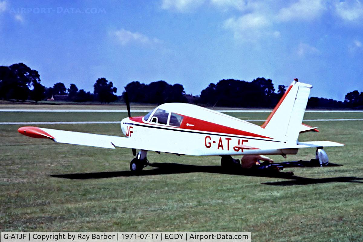 G-ATJF, 1965 Piper PA-28-140 Cherokee C/N 28-21283, G-ATJF   Piper PA-28-140 Cherokee [28-21283] RNAS Yeovilton~G 17/07/1971