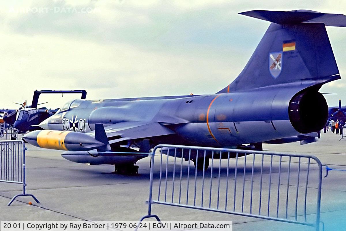 20 01, Lockheed F-104G Starfighter C/N 683-2001, 20+01  Lockheed F-104G Starfighter [683-2001] (German Air Force) RAF Greenham Common~G 24/06/1979