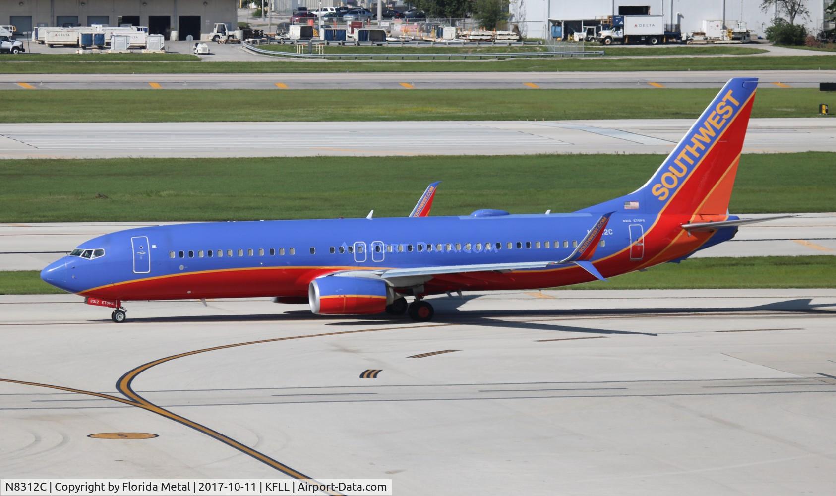 N8312C, 2012 Boeing 737-8H4 C/N 38809, FLL spotting 2017