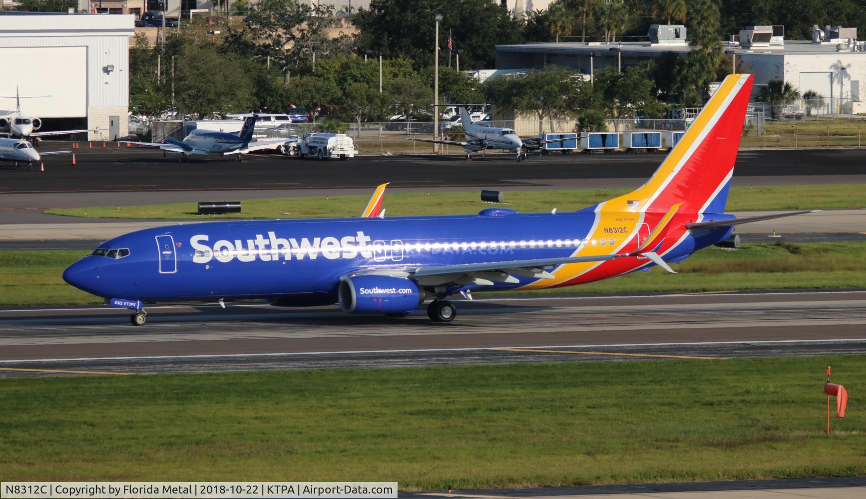 N8312C, 2012 Boeing 737-8H4 C/N 38809, TPA spotting 2018