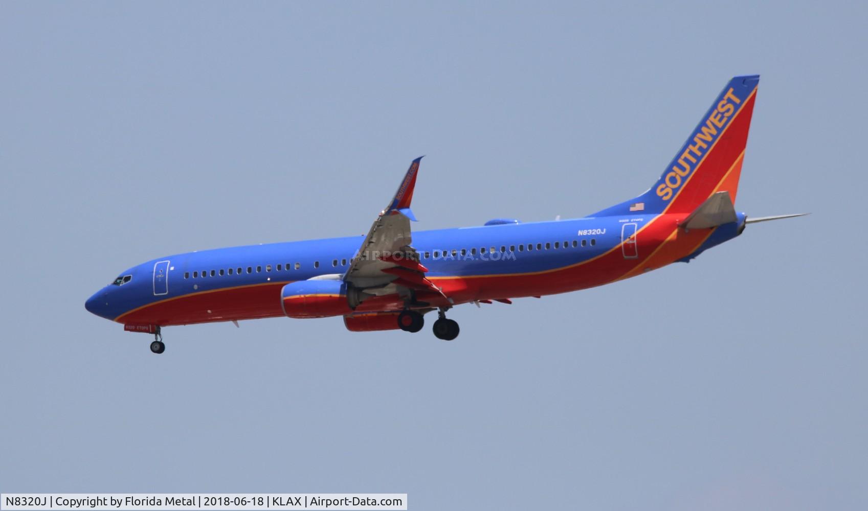 N8320J, 2012 Boeing 737-8H4 C/N 36686, LAX spotting 2018